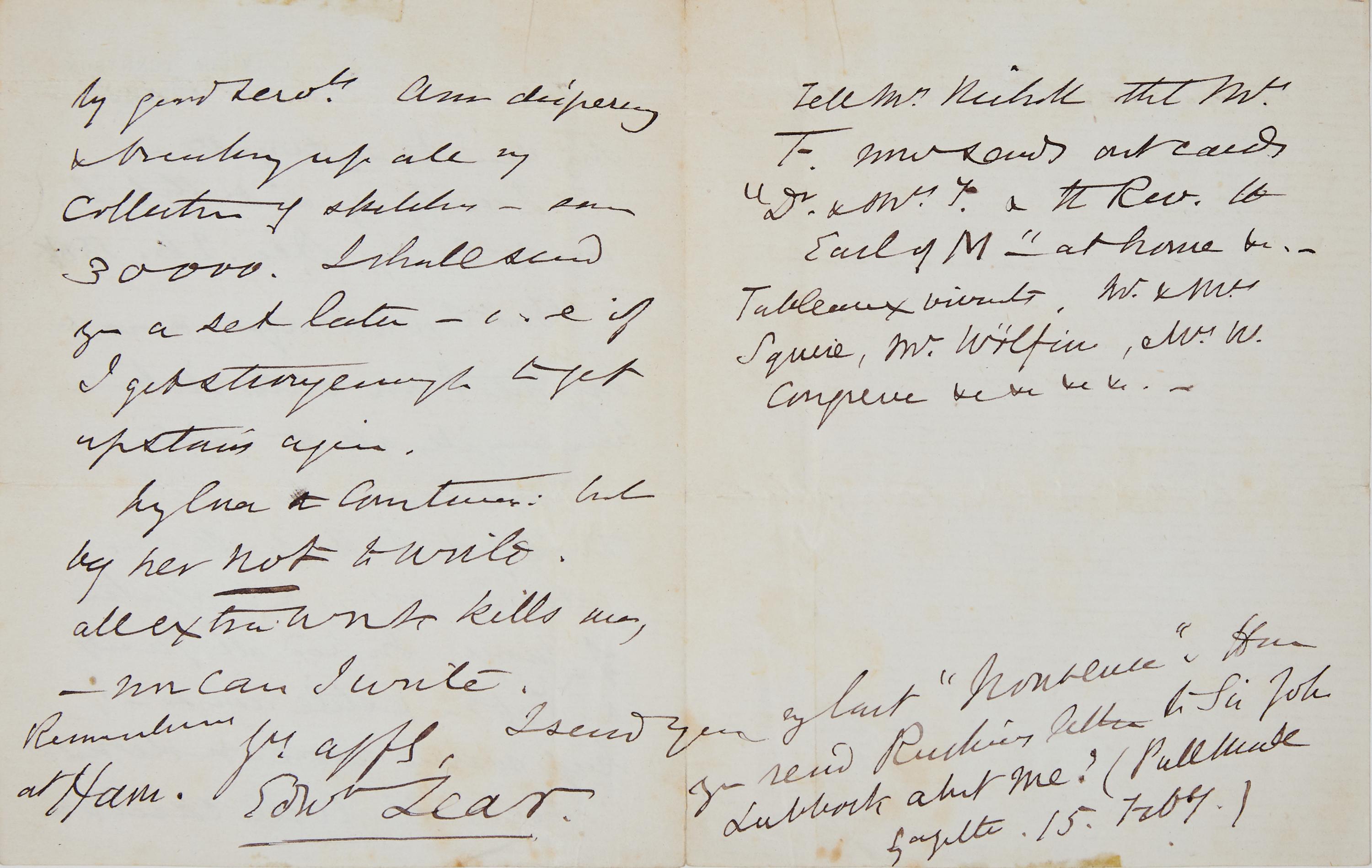 [Presidential] [Roosevelt, Franklin D.] Perkins, Frances. Draft Autograph Letter