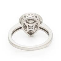 UNHEATED PINK SAPPHIRE, DIAMOND, AND PLATINUM RING