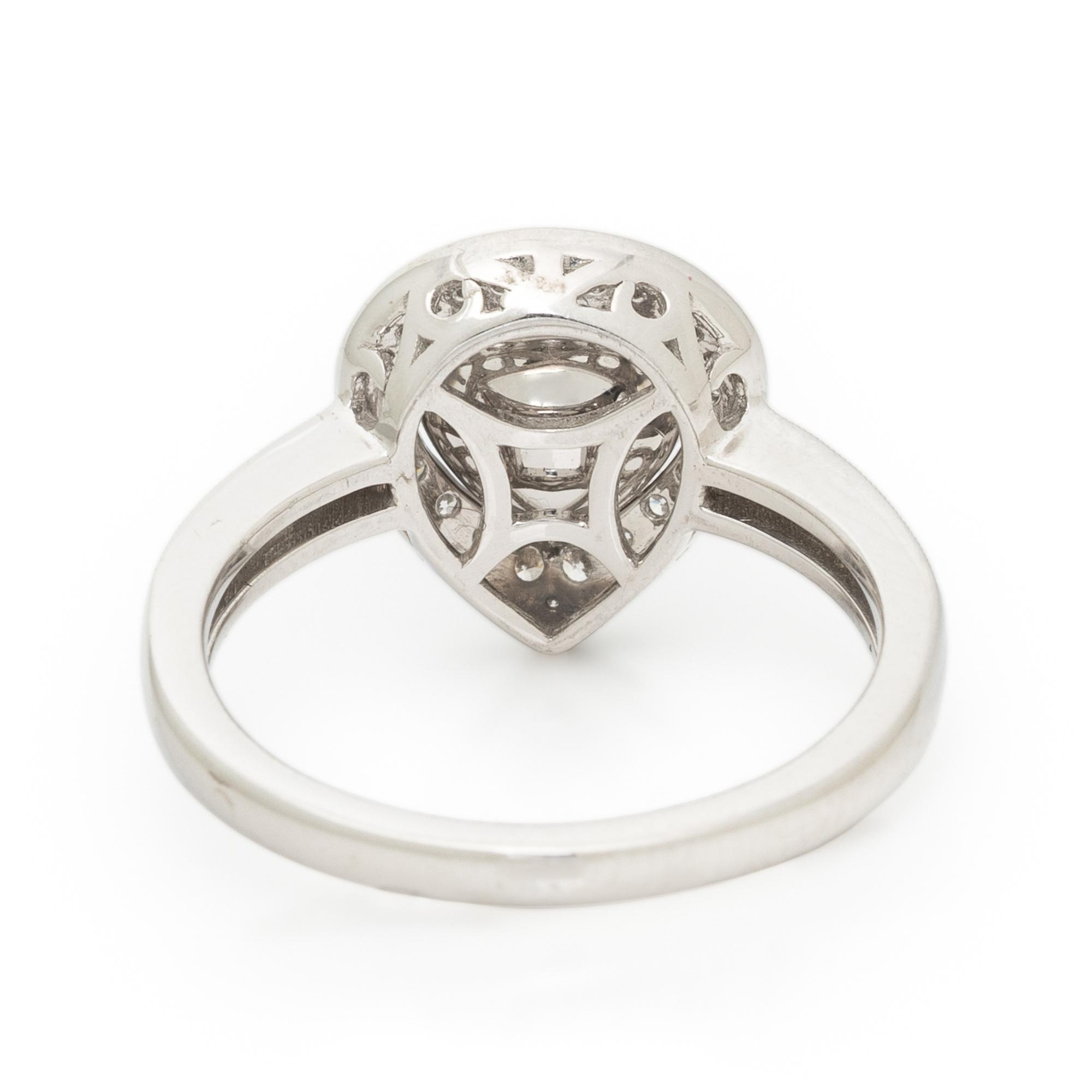 UNHEATED PINK SAPPHIRE, DIAMOND, AND PLATINUM RING