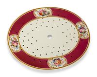 A Group of Five Chamberlain Worcester Platters and a Mazzerin Insert — EARLY 19TH CENTURY