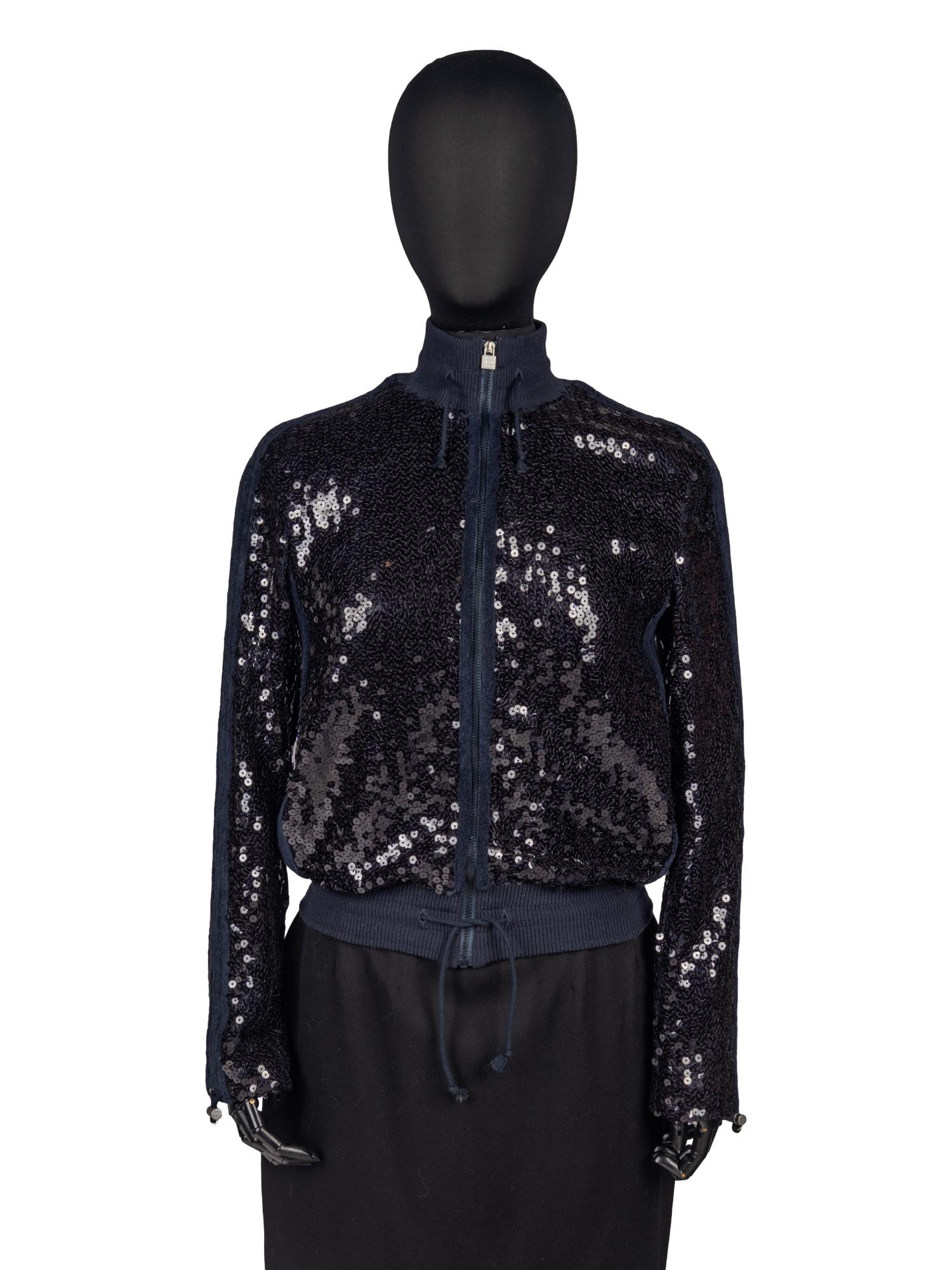 Chanel Zip-Front Sequin Jacket, Cruise 2008