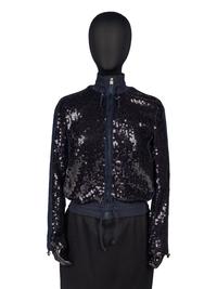 Chanel Zip-Front Sequin Jacket, Cruise 2008