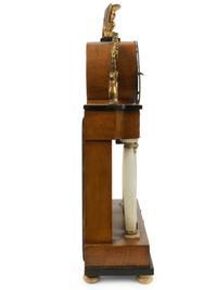 An Austrian French Empire Style Alabaster and Giltwood Portico Clock — EARLY 19TH CENTURY