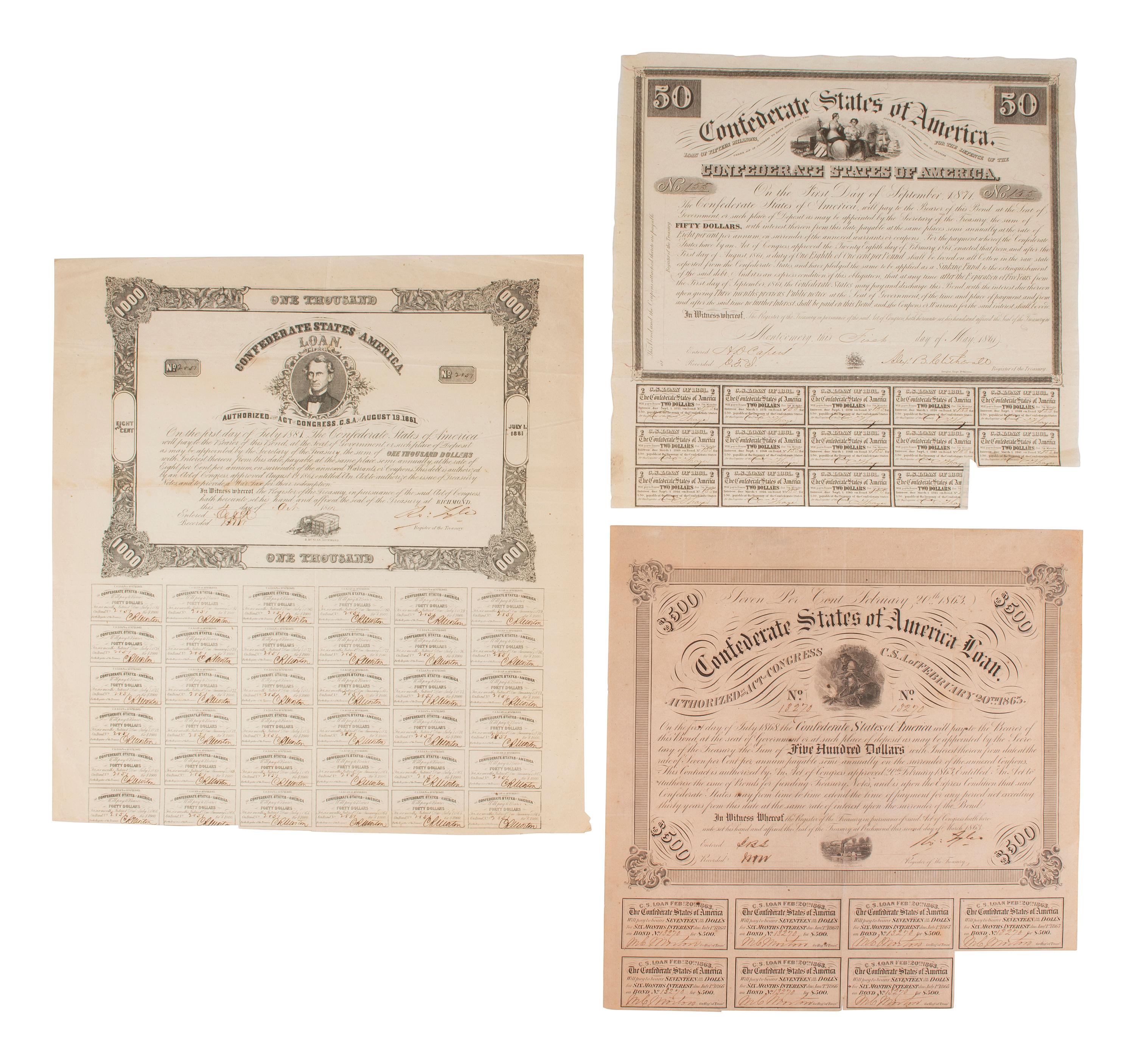 [CURRENCY]. Group of currency and bonds, incl:
