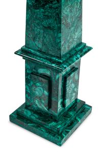 A Pair of Large Malachite Obelisks