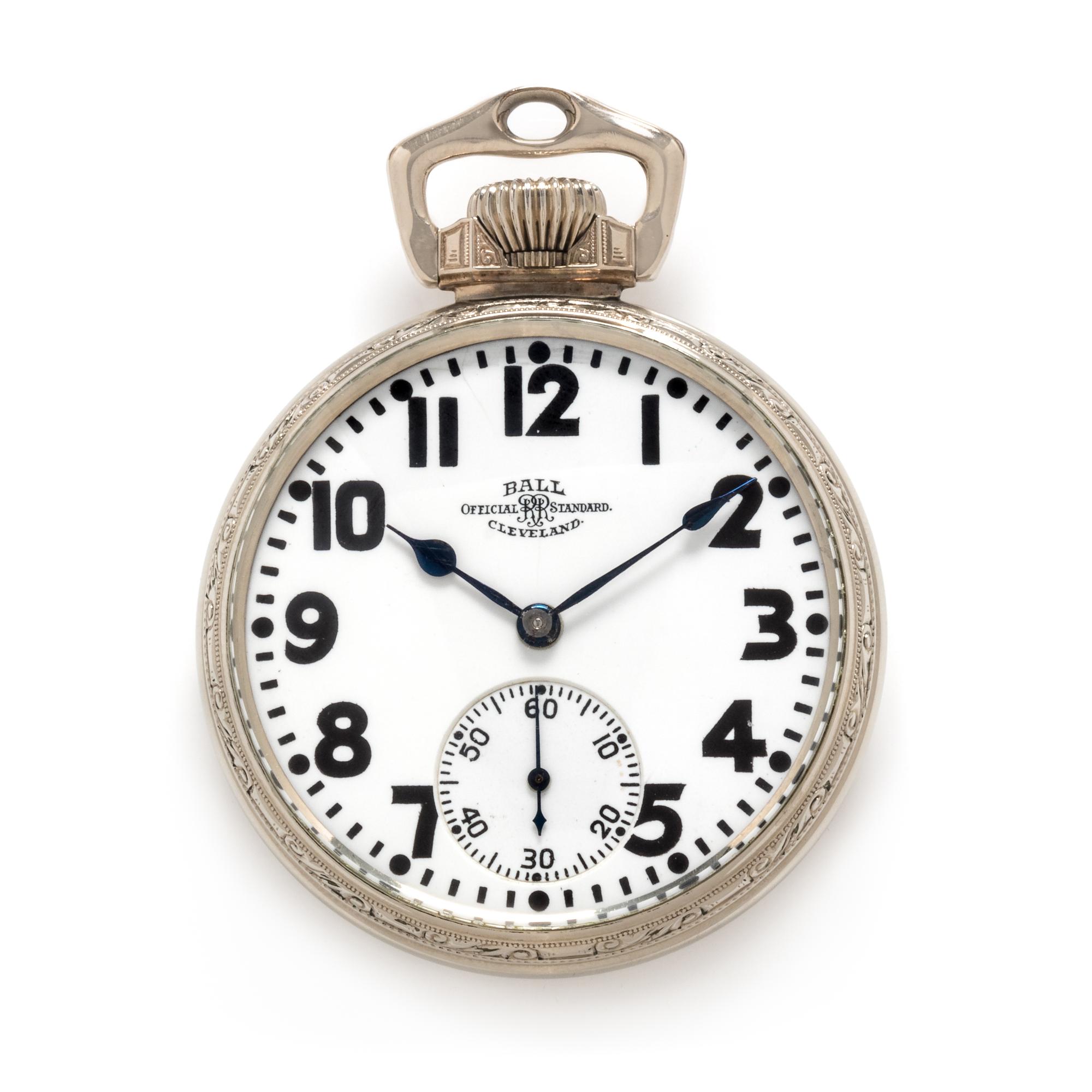 Ball Watch Co., G.F. Open Face Pocket Watch, Circa 1926