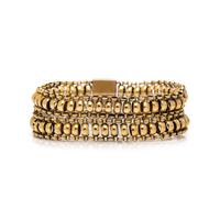 ANTIQUE, YELLOW GOLD AND DIAMOND BRACELET