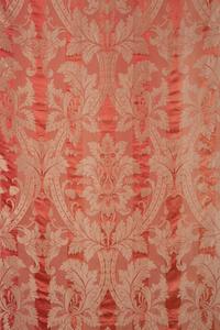 A Pair of Scalamandré Silk Damask Drapery Panels with Valance — 20th Century