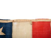 [FLAGS] -- [CIVIL WAR]. Group featuring a 35-star flag and the 1864 pocket diary of Captain Joseph McKnight, Co. E, 110th Ohio Volunteer Infantry, DOW following the Battle of the Wilderness.