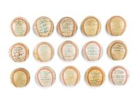 A Group of 65 Vintage Minor and Independent League Signed Autograph Baseballs