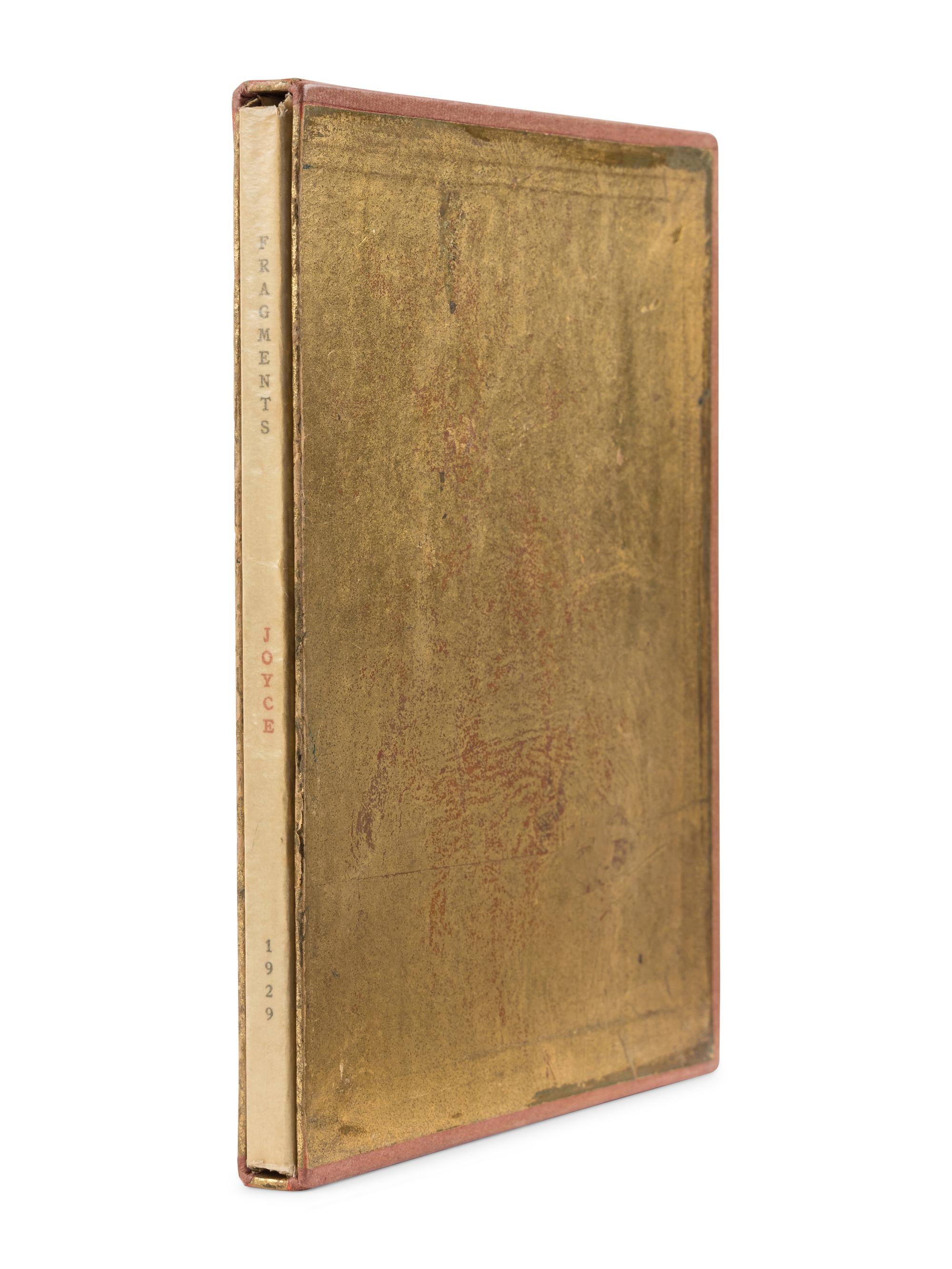JOYCE, James (1882-1941). Tales Told of Shem and Shaun: Three Fragments from Work in Progress. With a preface by C.K. Ogden . Paris: The Black Sun Press, 1929.