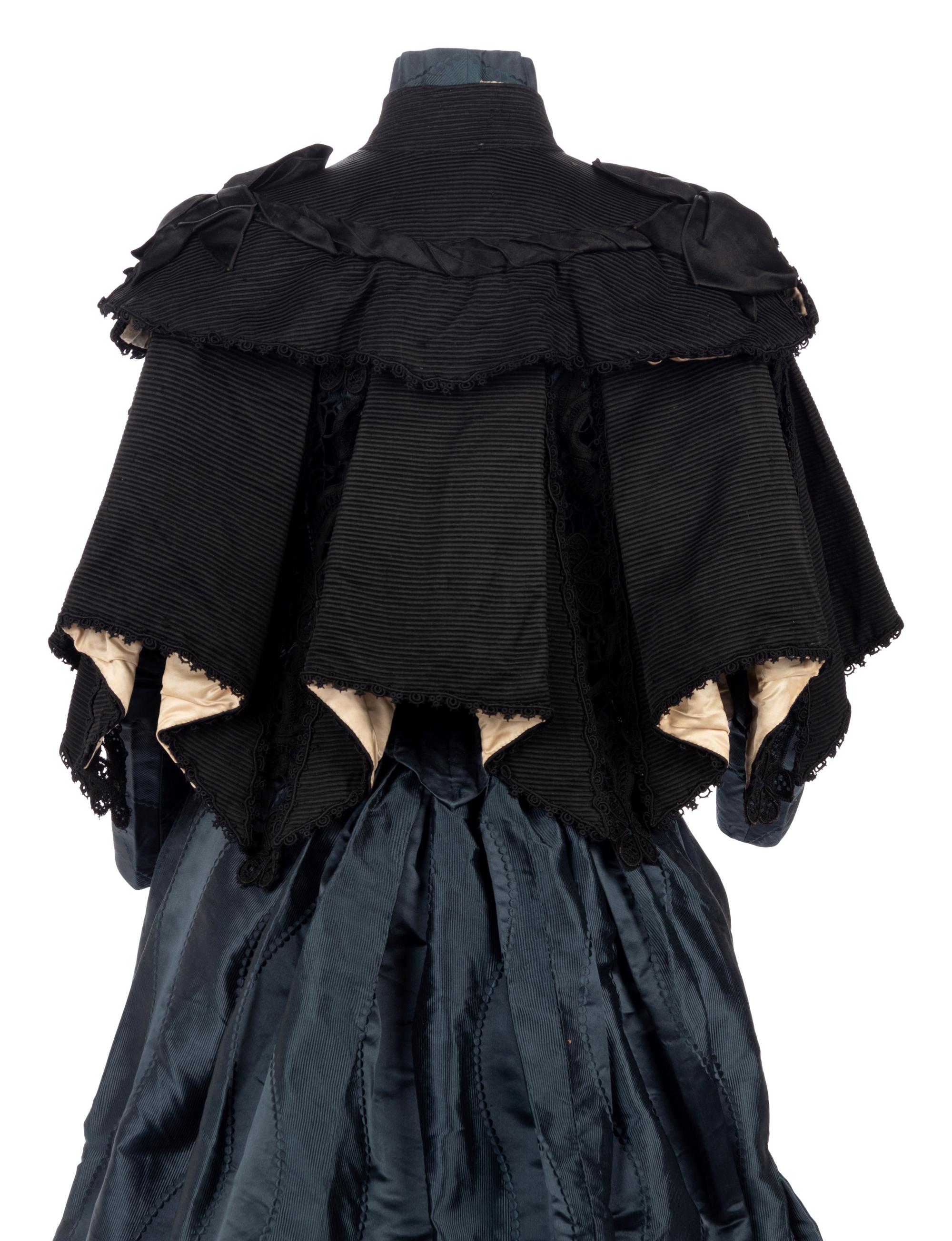 Collection of 19th Century Clothing: One Dress, Four Capes