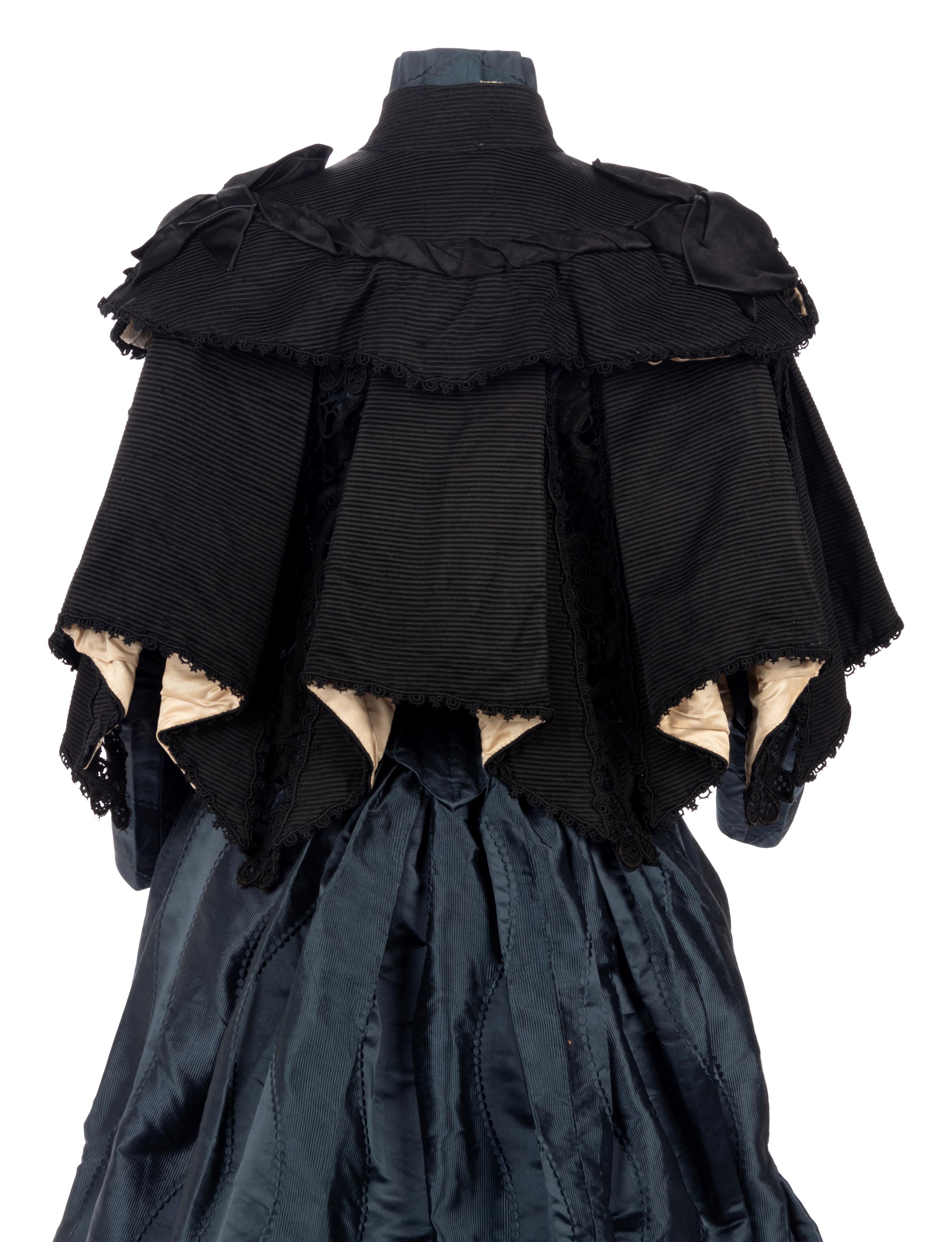 Collection of 19th Century Clothing: One Dress, Four Capes