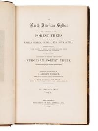 MICHAUX, François-André (1770-1855), and Thomas NUTTALL (1786-1859). The North American Sylva; or, a Description of the Forest Trees of the United States, Canada, and Nova Scotia . Philadelphia: Rice, Rutter & Co., 1865.