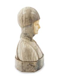 An Italian Alabaster Bust of Parsifal