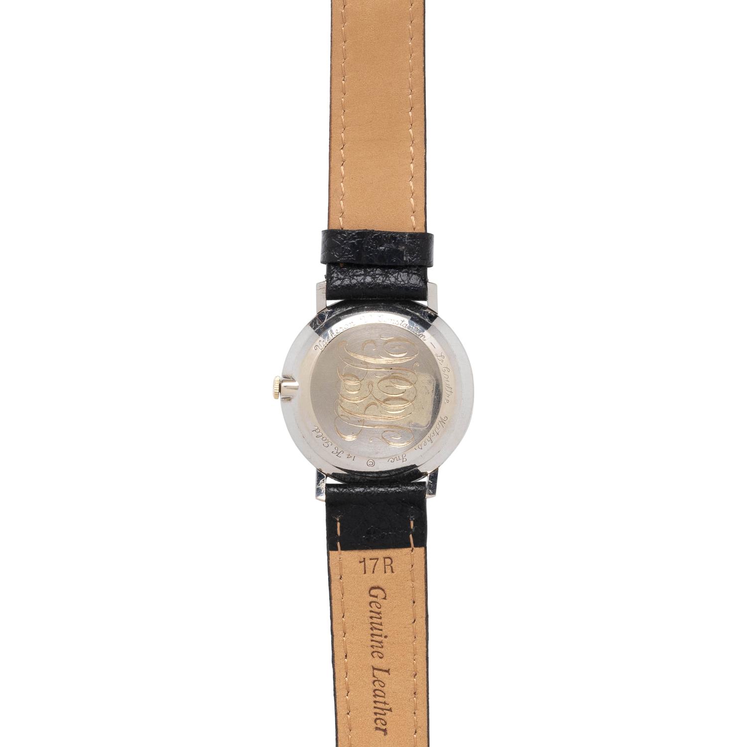 LeCOULTRE. 14K WHITE GOLD AND DIAMOND 'GALAXY MYSTERY' WRISTWATCH