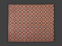 Four Red, White and Blue Woven Jacquard Coverlets