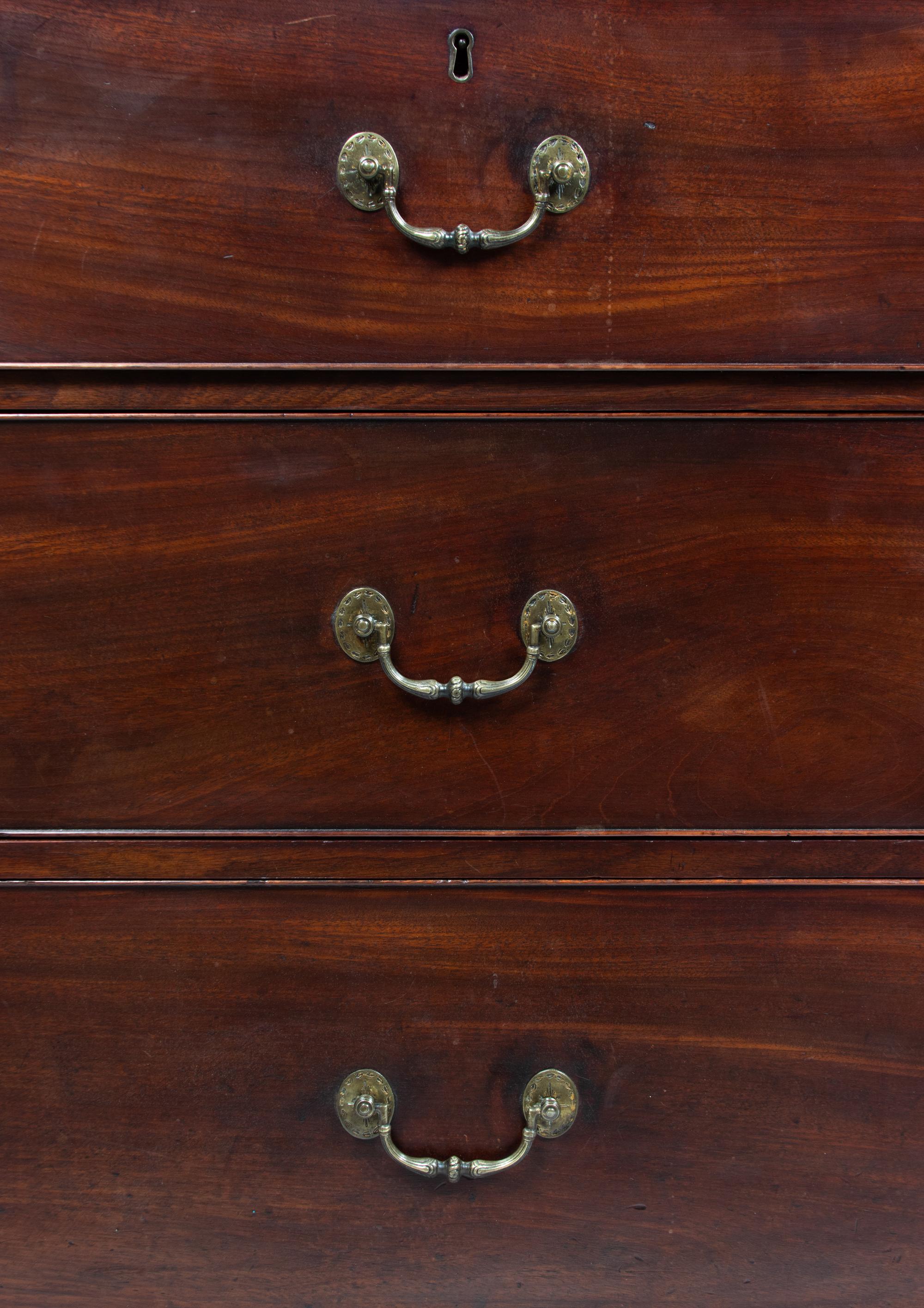 A George III Style Mahogany Linen Press