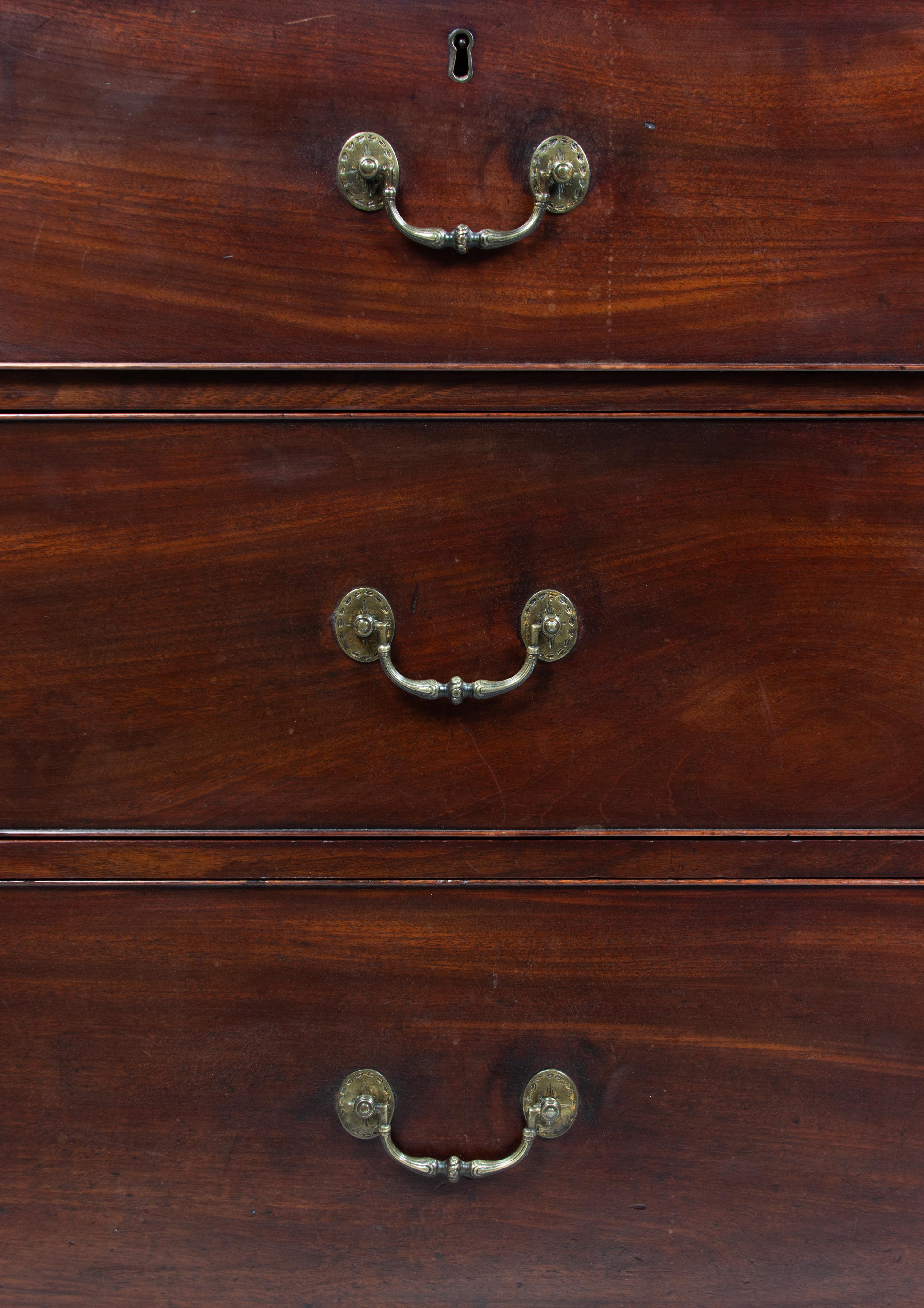 A George III Style Mahogany Linen Press
