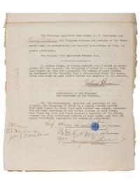[NATIVE AMERICAN]. Archive of documents related to lawyer Daniel B. Henderson and his legal representation of various bands of Chippewa Indians.