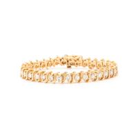YELLOW GOLD AND DIAMOND BRACELET