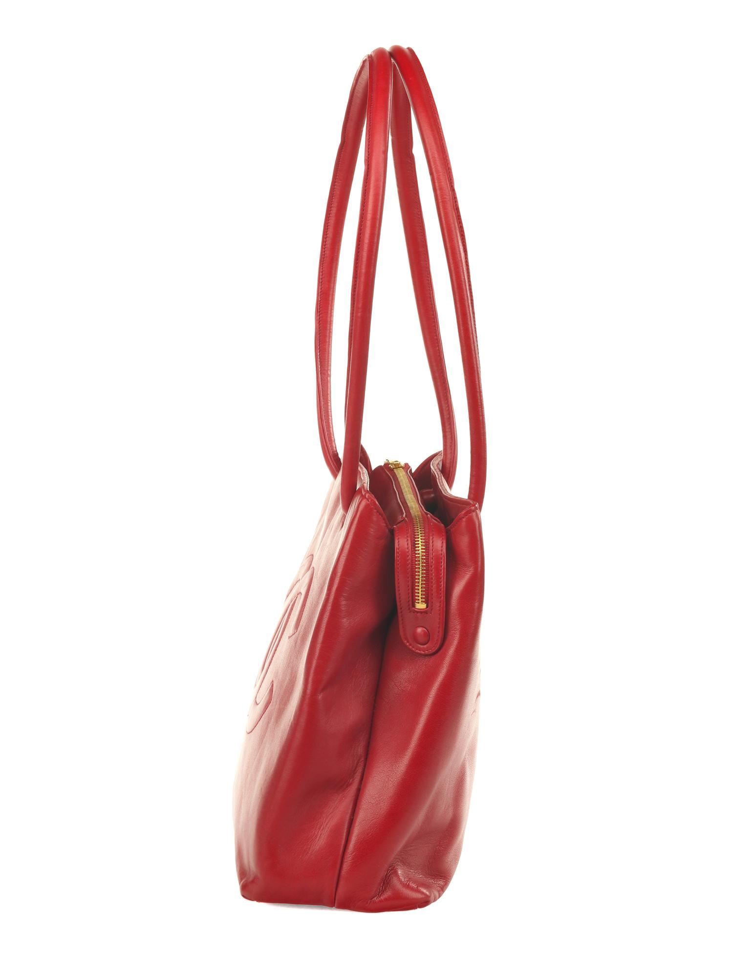 Chanel Leather Logo Tote