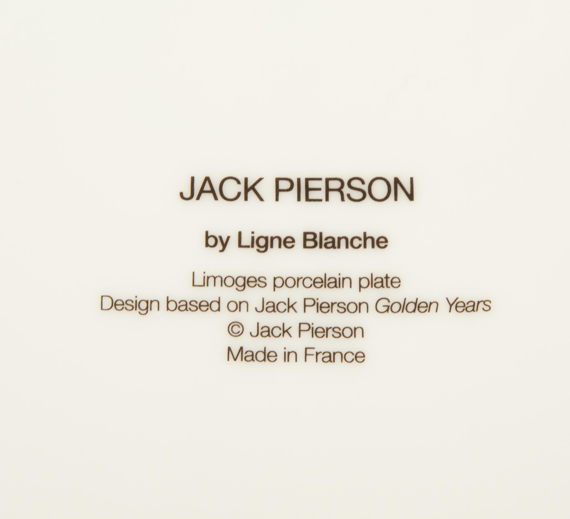 Two Porcelain Art Plates - Jack Pierson Golden Years, and Vic Muniz Caravaggio's Medusa — 20th Century