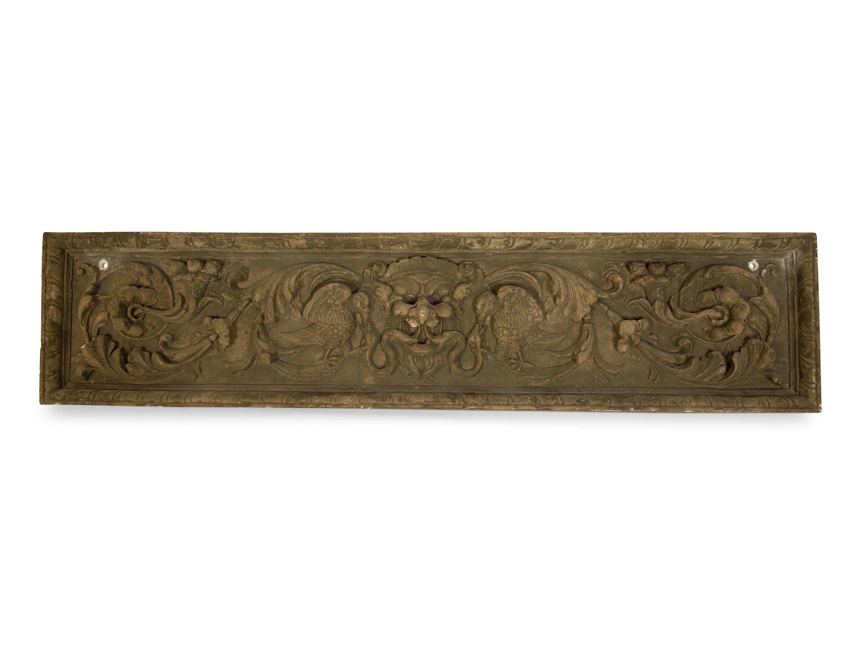 A Collection of Three Carved Wood Architectural Fragments