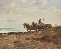 Howard Russell Butler (1856 - 1934) - Heavy Pulling, Coast of California