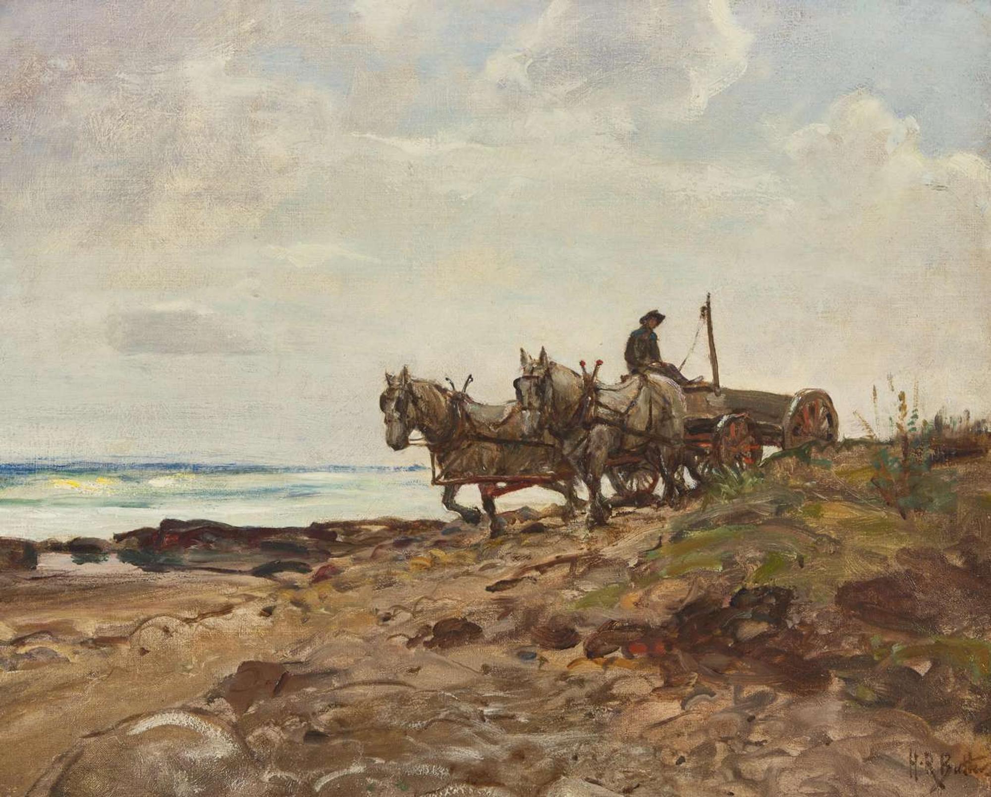 Howard Russell Butler (1856 - 1934) - Heavy Pulling, Coast of California