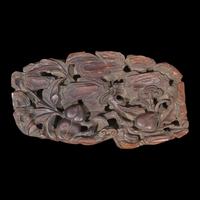 A Large Chinese Celadon and Beige Jade Buffalo, 18th/19th Century 清中期 青玉臥牛