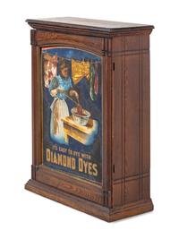 A Diamond Dyes Display Cabinet