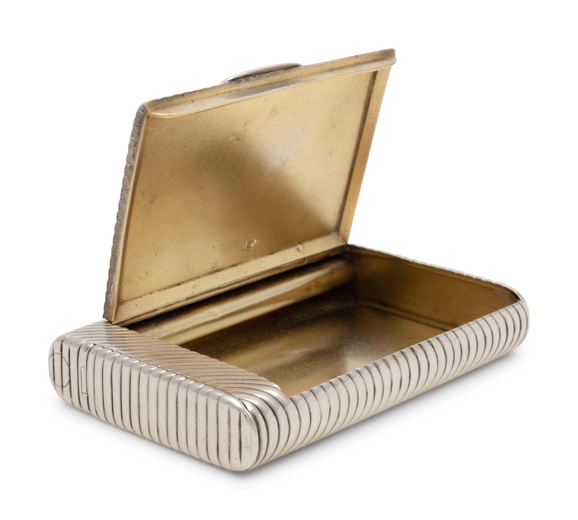 A Russian Silver Cigarette Case
