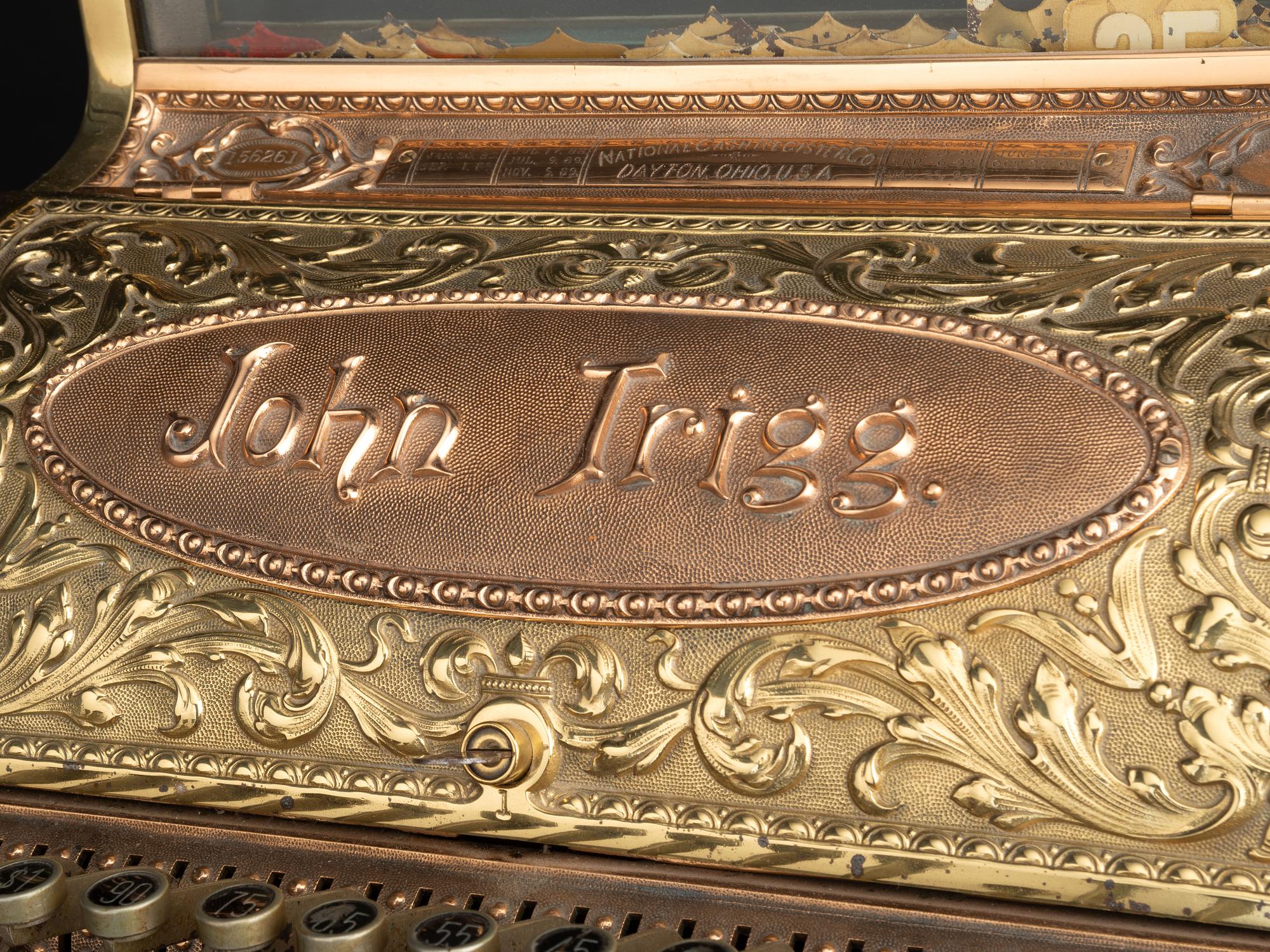 A Brass National Cash Register, Model No. 22