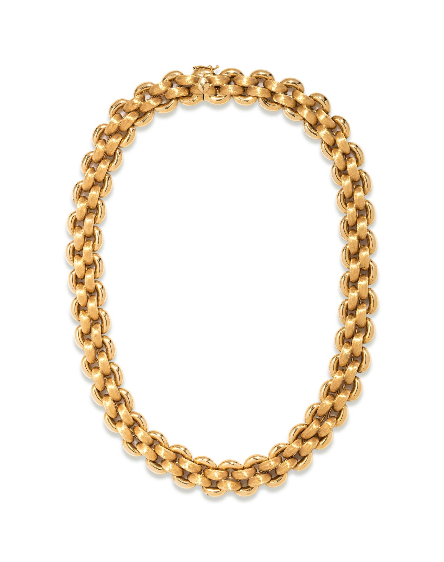 NARDI, YELLOW GOLD COLLAR NECKLACE