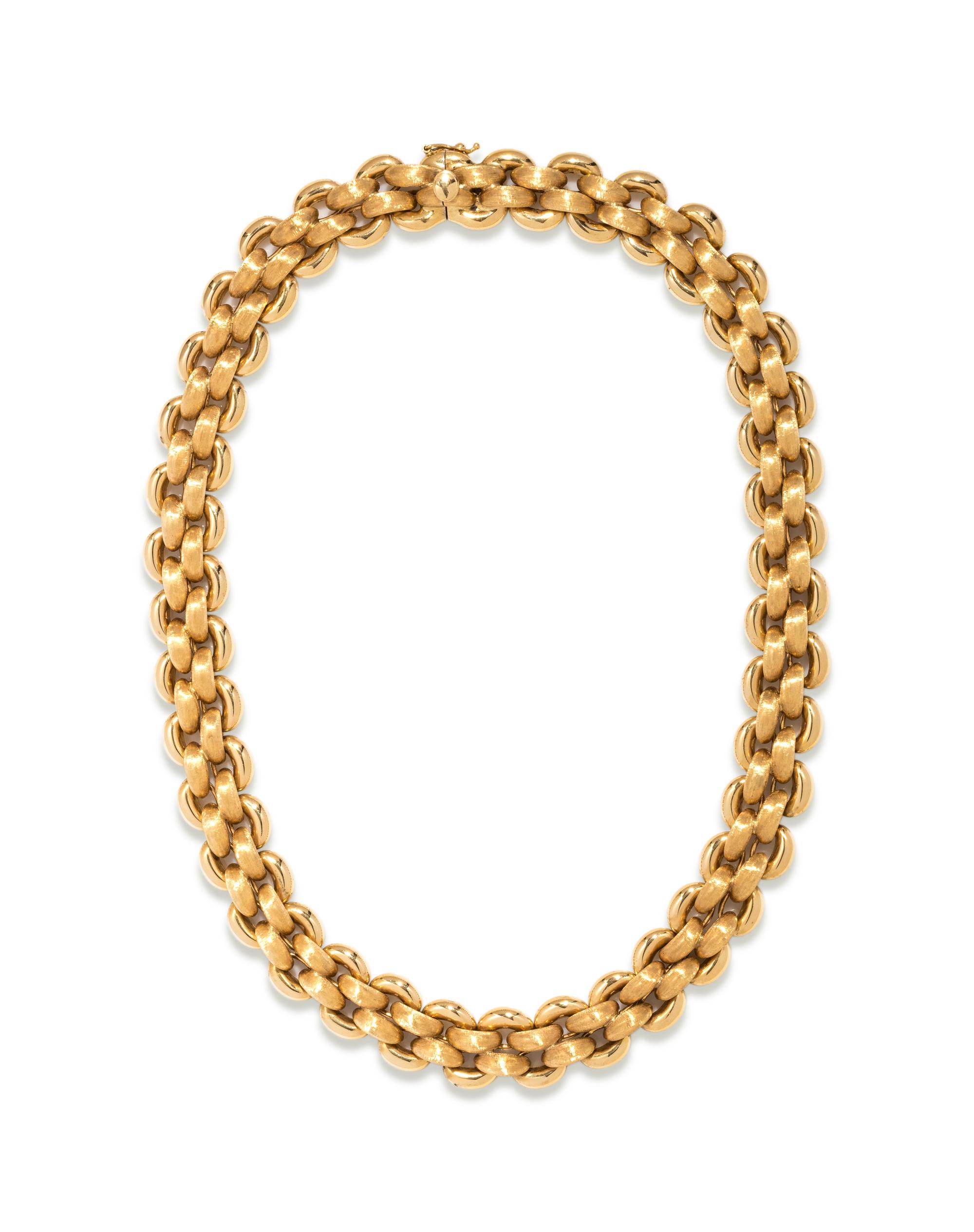 NARDI, YELLOW GOLD COLLAR NECKLACE