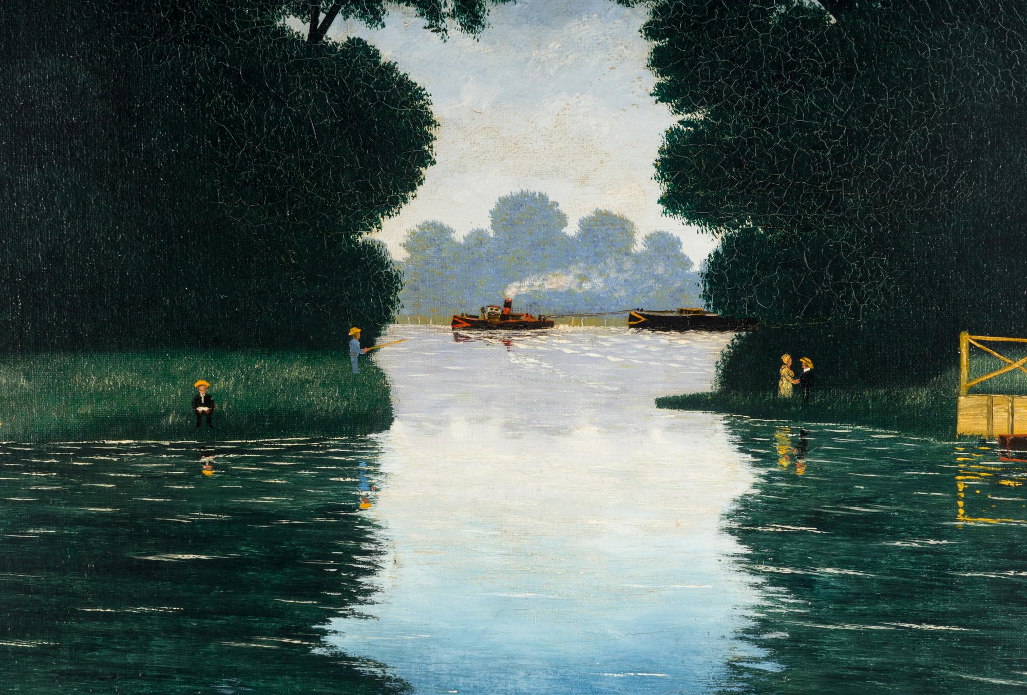 Untitled (Boats on a Lake)