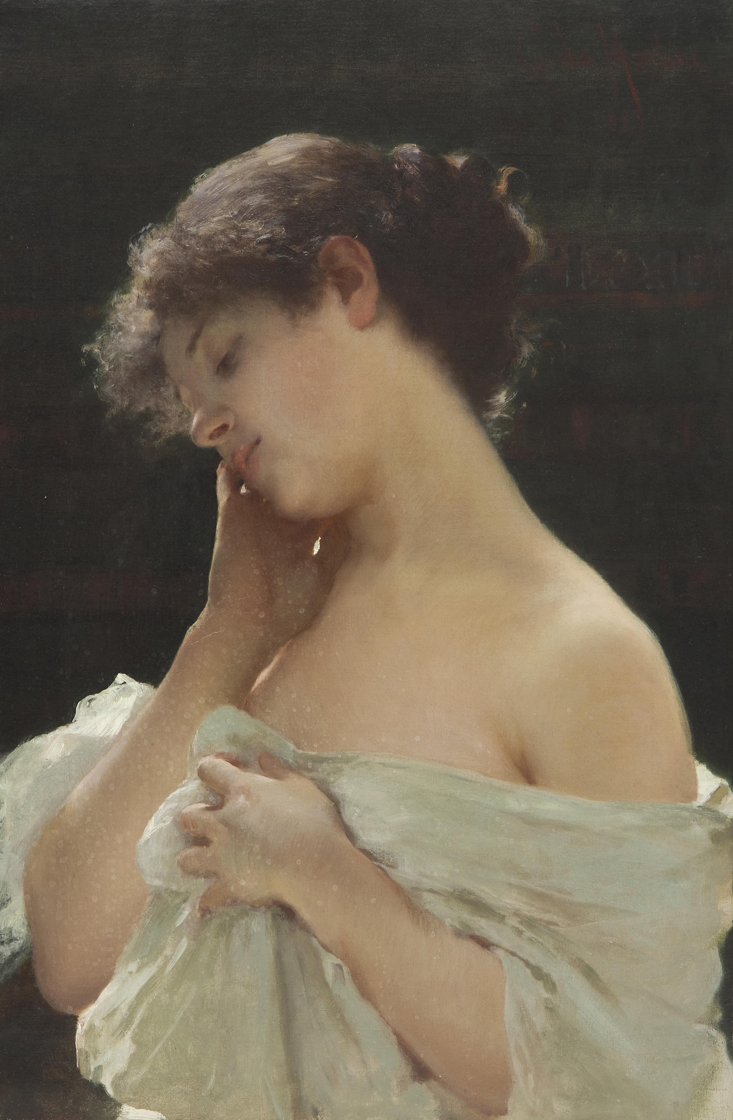 Gaetano de Martini (Italian, 1840-1917) — Young Beauty, 1883