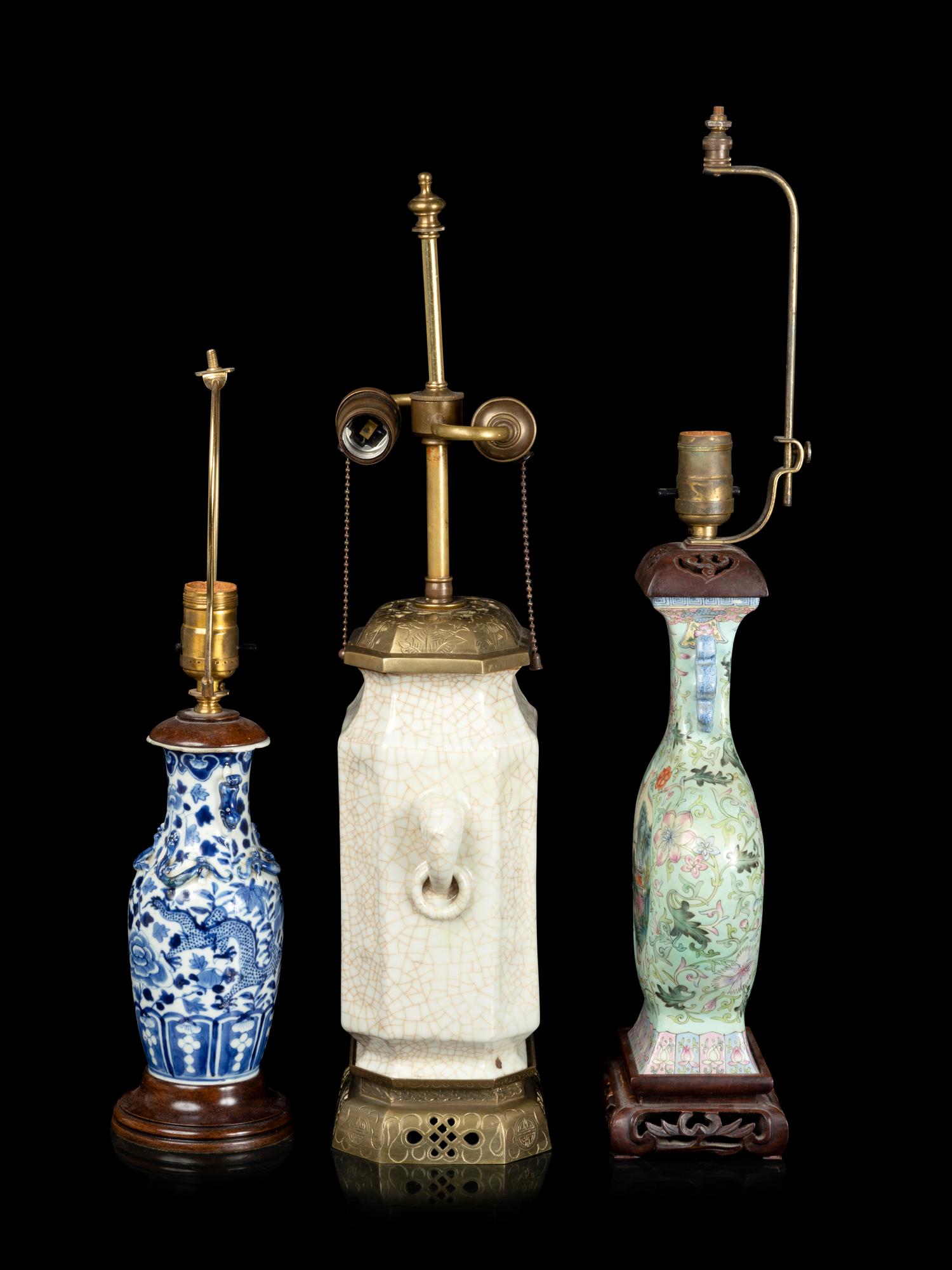 Three Chinese Porcelain Vases