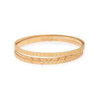 COLLECTION OF YELLOW GOLD BANGLE BRACELETS