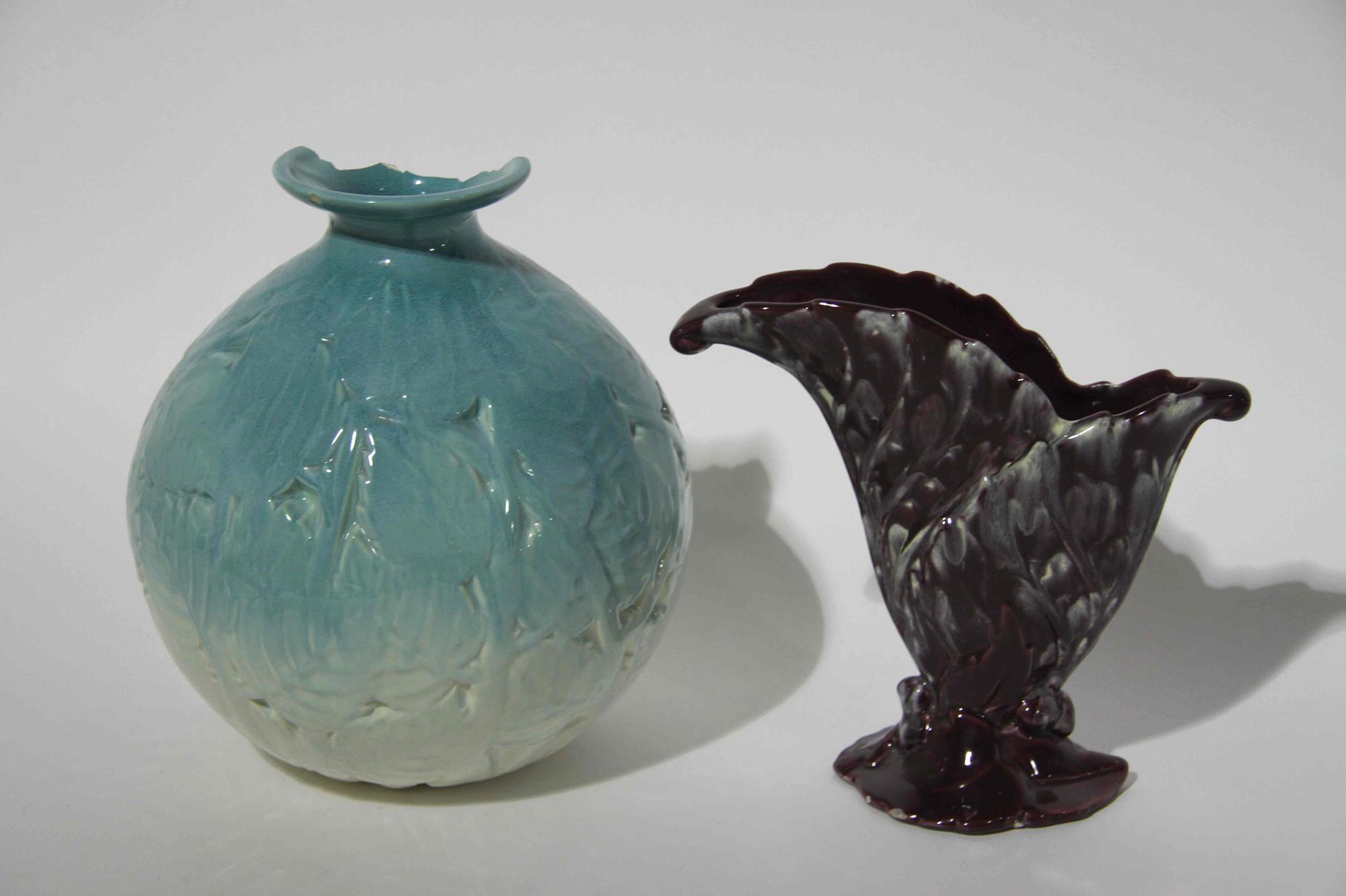 A Group of Five Haeger Pottery Vases Height of tallest 12 1/2 inches. — Late 1930s/Early 1940s