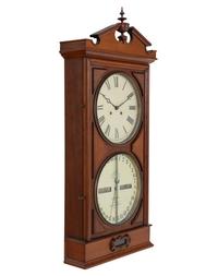 An American Hanging Bank Calendar Clock