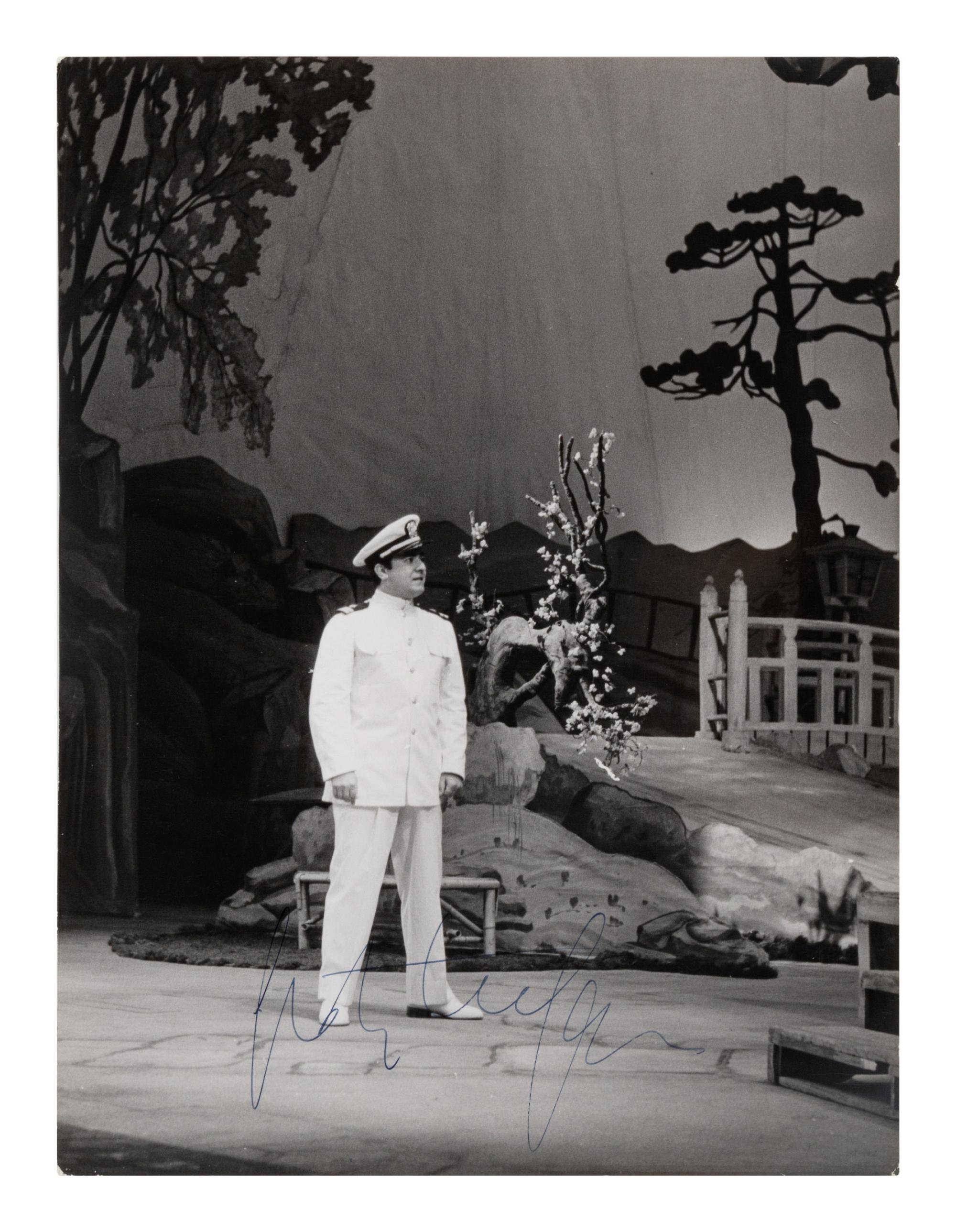 [20TH-CENTURY OPERA SINGERS]. A group of 6 photographs or photographic prints of opera singers from the 1950s-1960s, most signed and inscribed, comprising images of:
