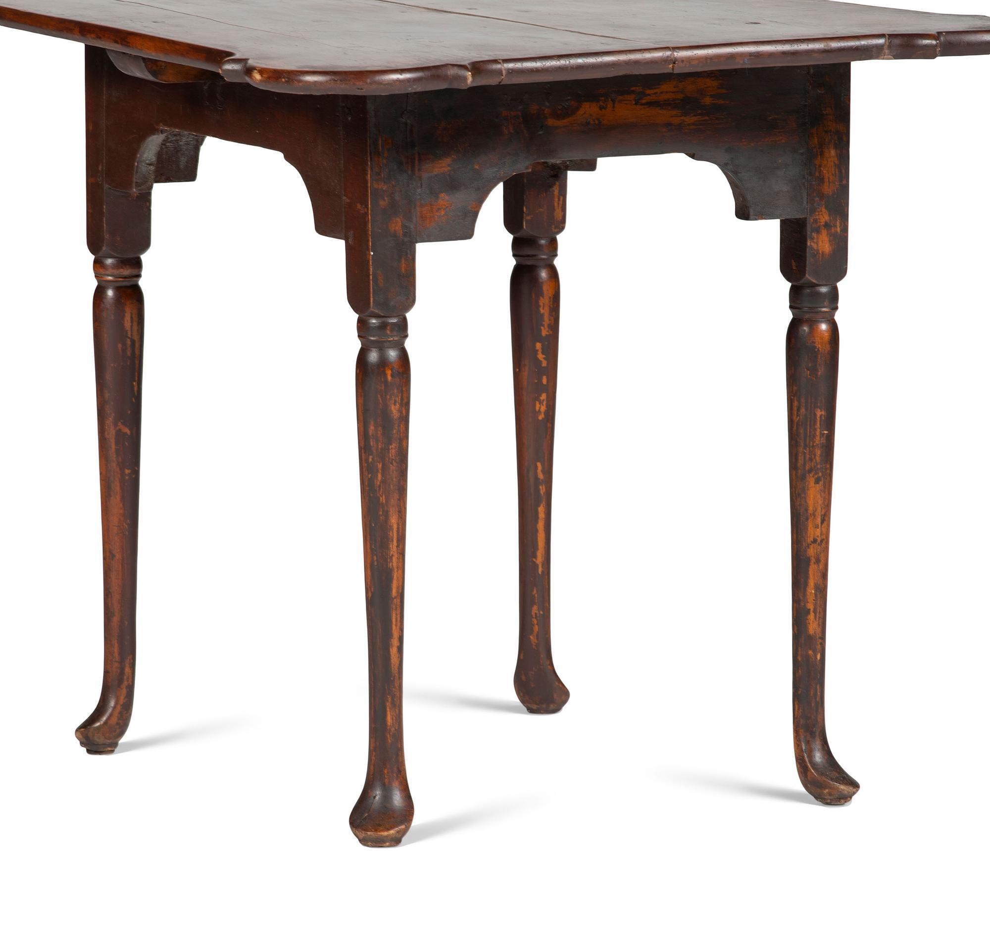 A Queen Anne Tiger Maple Porringer-Top Tea Table