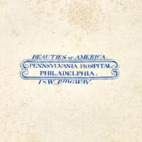 A Group of Staffordshire Historical Blue Pennsylvania Hospital. Philadelphia Transferware , J. & W. Ridgway, Hanley, 1814-1830