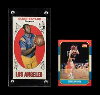 A Group of Hall of Fame Basketball Cards,