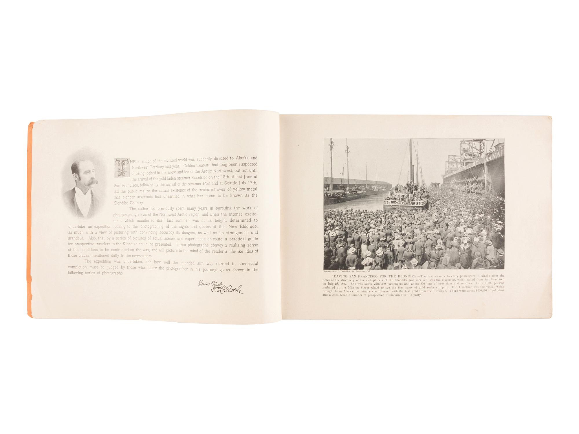 [GOLD RUSH]. En Route to the Klondike: A Series of Photographic Views in 6 Parts . Chicago, 1898.