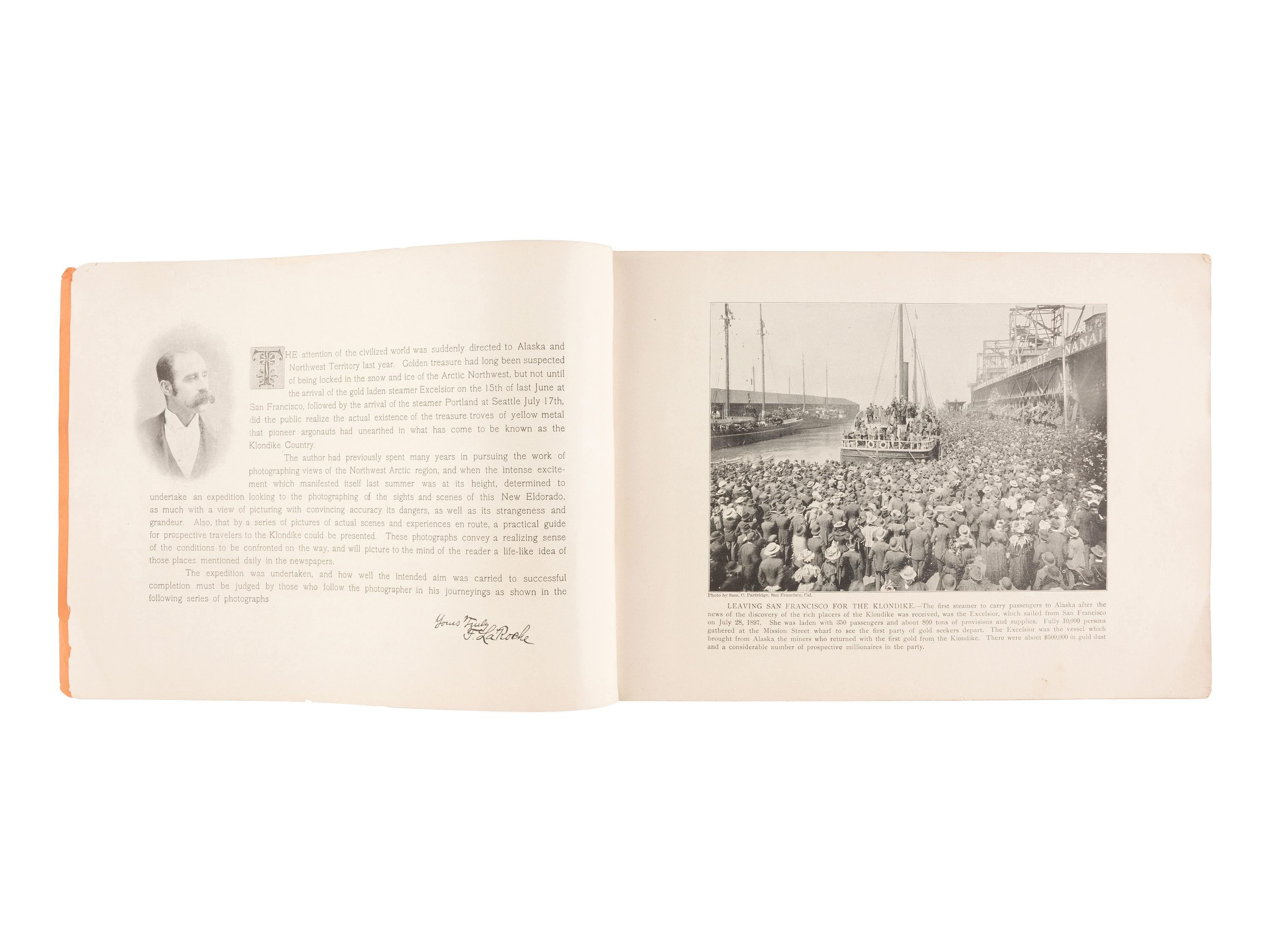 [GOLD RUSH]. En Route to the Klondike: A Series of Photographic Views in 6 Parts . Chicago, 1898.