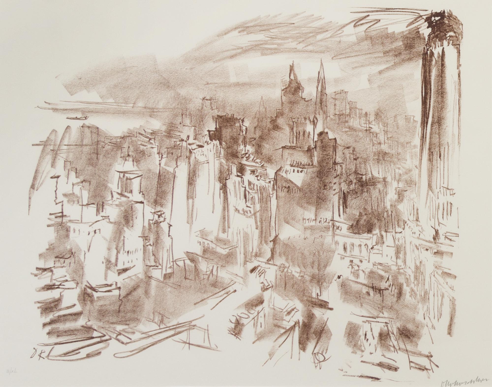 Oskar Kokoschka, (German, 1886-1980), Manhattan, 1967 (portfolio of 5)