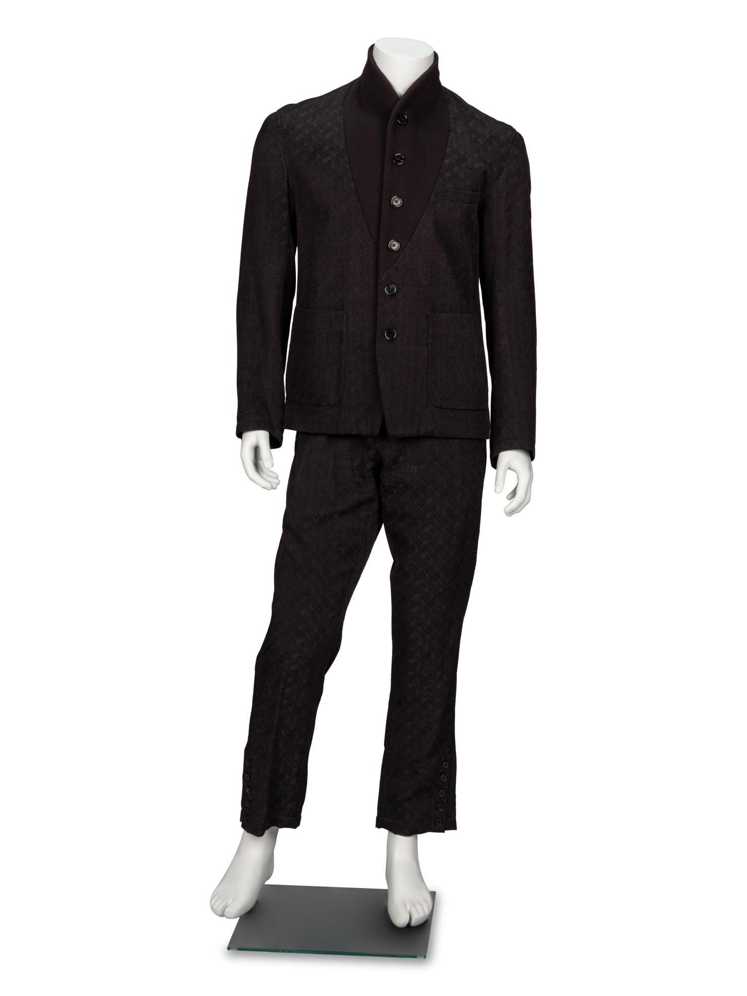 Ann Demeulemeester, Black Jacquard Suit